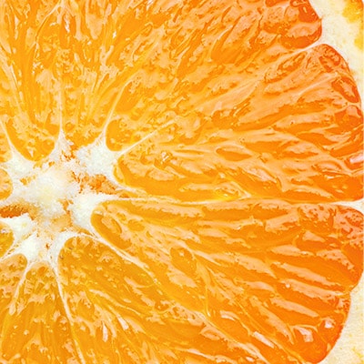 orange sliced in half