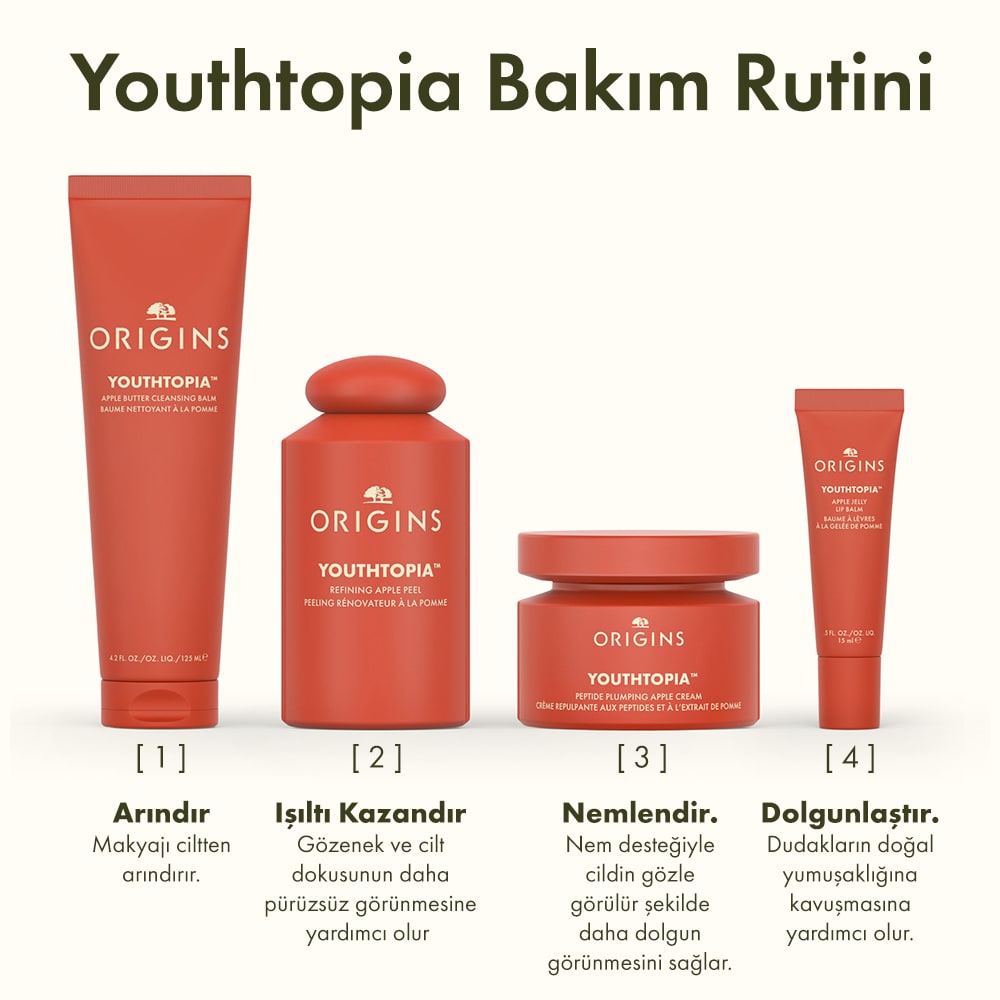 YOUTHTOPIA™ Elma Özlü Jelly Dudak Balmı, 15 ml